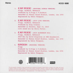 King Crimson - Cat Food / Groon (CD)