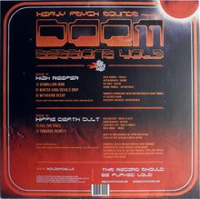 Load image into Gallery viewer, Doom Sessions - Vol. 5 back cover of a vinyl record with text and branding