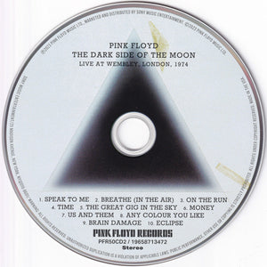 Pink Floyd - The Dark Side Of Moon Live At Wembley 1974 (CD)
