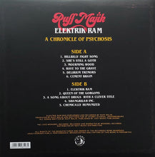 Load image into Gallery viewer, Ruff Majik - Elektrik Ram back cover of an album with tracklist and branding on a black background