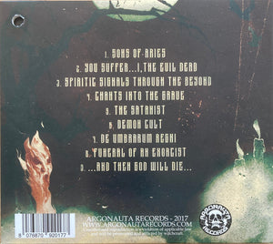 Three Eyes Left - The Cult Of Astaroth back album cover.