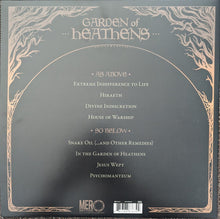 Cargar imagen en el visor de la galería, Heavy Temple - Garden Of Heathens back album cover.