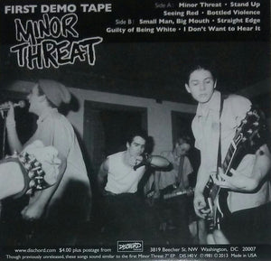 Minor Threat - First Demo Tape:  1980 - 1983 (Vinyl/Record)