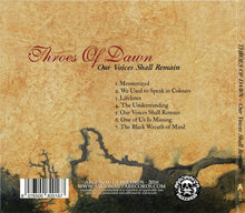 Load image into Gallery viewer, Throes Of Dawn - Our Voices Shall Remain back album cover.