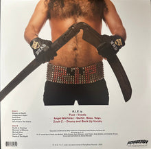 Load image into Gallery viewer, Album cover with a person holding a weapon, featuring text and branding.