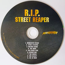 Cargar imagen en el visor de la galería, CD with 'R.I.P. Street Reaper' text and tracklist on a black background