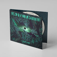Charger l'image dans la galerie, image of the REZN &amp; Vinnum Sabbathi - Silent Future digipak compact disc over a white background. the cover is several shades of green.