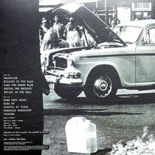 Cargar imagen en el visor de la galería, Album cover with car and people around, text on the left side