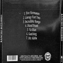 Load image into Gallery viewer, Back cover of a music album with tracklist and Arconauta Records branding.