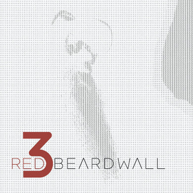Beard product packaging with 'Red Beard Wall' branding on a light background