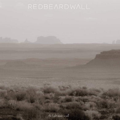 Misty landscape with 'Redbeardwall' text overlay