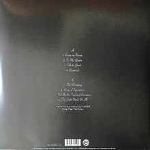 Charger l&#39;image dans la galerie, Back cover of a vinyl record with tracklist on a dark background