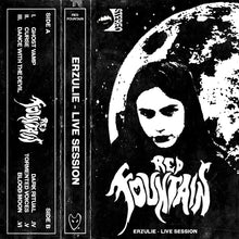 Cargar imagen en el visor de la galería, Cassette tape cover with a person's face and moon, featuring the band 'Red Fountain' and album title 'Erzulie - Live Session'.