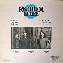 Cargar imagen en el visor de la galería, Album cover for 'Requiem Blues' with band members and track listing.