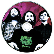 Load image into Gallery viewer, Disc with three band members&#39; faces and &#39;Risin Sabotage&#39; text on a pink and black background