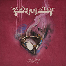 Cargar imagen en el visor de la galería, Album cover with abstract design and text on a red background