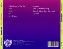 Load image into Gallery viewer, Album tracklist with text on a purple background