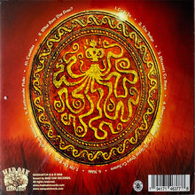Load image into Gallery viewer, Decorative album cover with intricate design and text on a red background