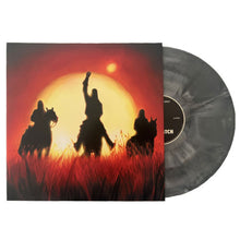 Charger l'image dans la galerie, Vinyl record with a cover featuring silhouettes of people on horses against a sunset sky.