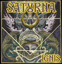 Cargar imagen en el visor de la galería, Album cover with astrological design featuring the word 'Saturna' and a central figure with snakes.
