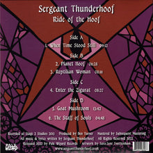 Charger l'image dans la galerie, Sergeant Thunderhoof - Ride Of The Hoof back vinyl record cover artwork.