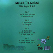 Load image into Gallery viewer, Sergeant Thunderhoof - This Sceptred Veil back vinyl record cover.