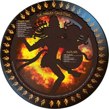Cargar imagen en el visor de la galería, Vinyl record with a fiery design and silhouette of a person, featuring flames and text on a black background.