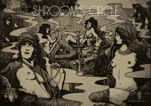 Charger l&#39;image dans la galerie, Illustration of people around a table with &#39;Shrooms Circle&#39; text above.