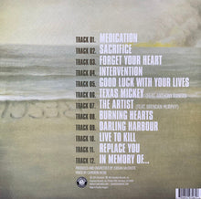 Cargar imagen en el visor de la galería, Album tracklist on a textured beige background