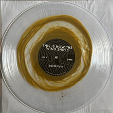 Load image into Gallery viewer, Clear vinyl record with gold swirl design and &#39;Silverstein&#39; album label.