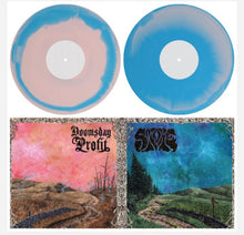 Charger l&#39;image dans la galerie, Vinyl records with colorful sleeves featuring artistic landscapes and text.