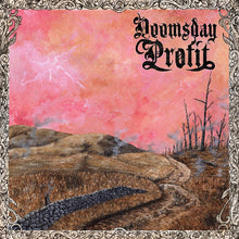 Load image into Gallery viewer, Album cover with a pink sky, landscape, and ornate border featuring the text &#39;Doomsday Profit&#39;.