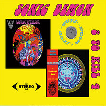Charger l'image dans la galerie, Album cover for 'Sonic Demon' with colorful design elements and text.