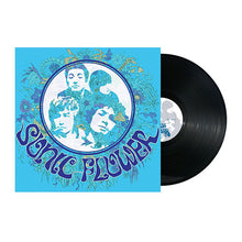 Cargar imagen en el visor de la galería, Vinyl record with a blue cover featuring artistic design and text 'Sonic Flower'.