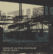 Load image into Gallery viewer, Album cover with a cityscape reflection and text 'Sons of Alpha Centauri Demo 2004'