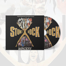 Charger l'image dans la galerie, CD cover of 'Stunt Rock Sorcery' with stylized text and images on a black background.