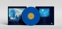 Load image into Gallery viewer, Blue vinyl record with matching cover and inner sleeve on a light gray background