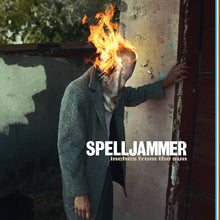 Cargar imagen en el visor de la galería, Person with a flaming head leaning against a wall, with 'Spelljammer' album cover text.