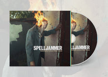 Cargar imagen en el visor de la galería, Vinyl record cover for 'Spelljammer' with a person holding a burning torch against a wall.