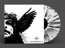 Cargar imagen en el visor de la galería, Black and white artwork of a stylized face with wings, resembling a creature or a character, with the Splendidula logo at the bottom.