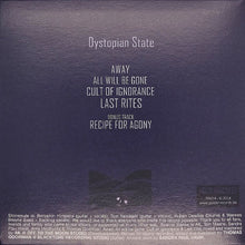 Charger l'image dans la galerie, Album cover with text 'Dystopian State' and tracklist on a textured purple background
