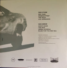 Cargar imagen en el visor de la galería, Album cover with text listing track names and a silhouette of a person holding a gun.