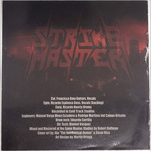Charger l&#39;image dans la galerie, Strike Master innver sleeve with red text on a dark background