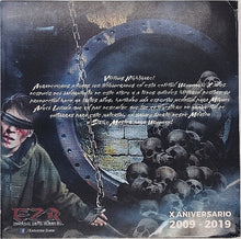 Charger l&#39;image dans la galerie, Grunge-style album cover with a person in chains and skulls, featuring text and branding.