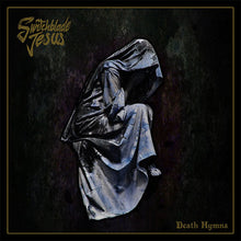 Cargar imagen en el visor de la galería, Album cover for 'Death Hymns' by Switchblade Jesus with draped figure on dark background