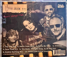 Cargar imagen en el visor de la galería, T.A.T - You Suck back compact disc cover.