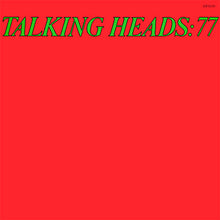 Load image into Gallery viewer, Album cover with 'TALKING HEADS:77' text on a red background