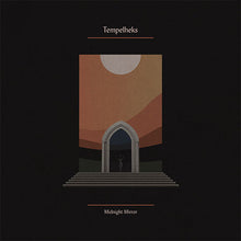 Cargar imagen en el visor de la galería, Album cover for 'Midnight Mirror' by Tempelheks with architectural design and gradient colors.