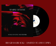 Charger l'image dans la galerie, Vinyl record with 'Temple of Love' cover on a red background
