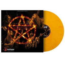 Load image into Gallery viewer, Vinyl record with a pentagram design and band members on the cover